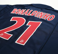2001/02 RONALDINHO #21 PSG Vintage Nike Home Football Shirt (XXL)  Paris