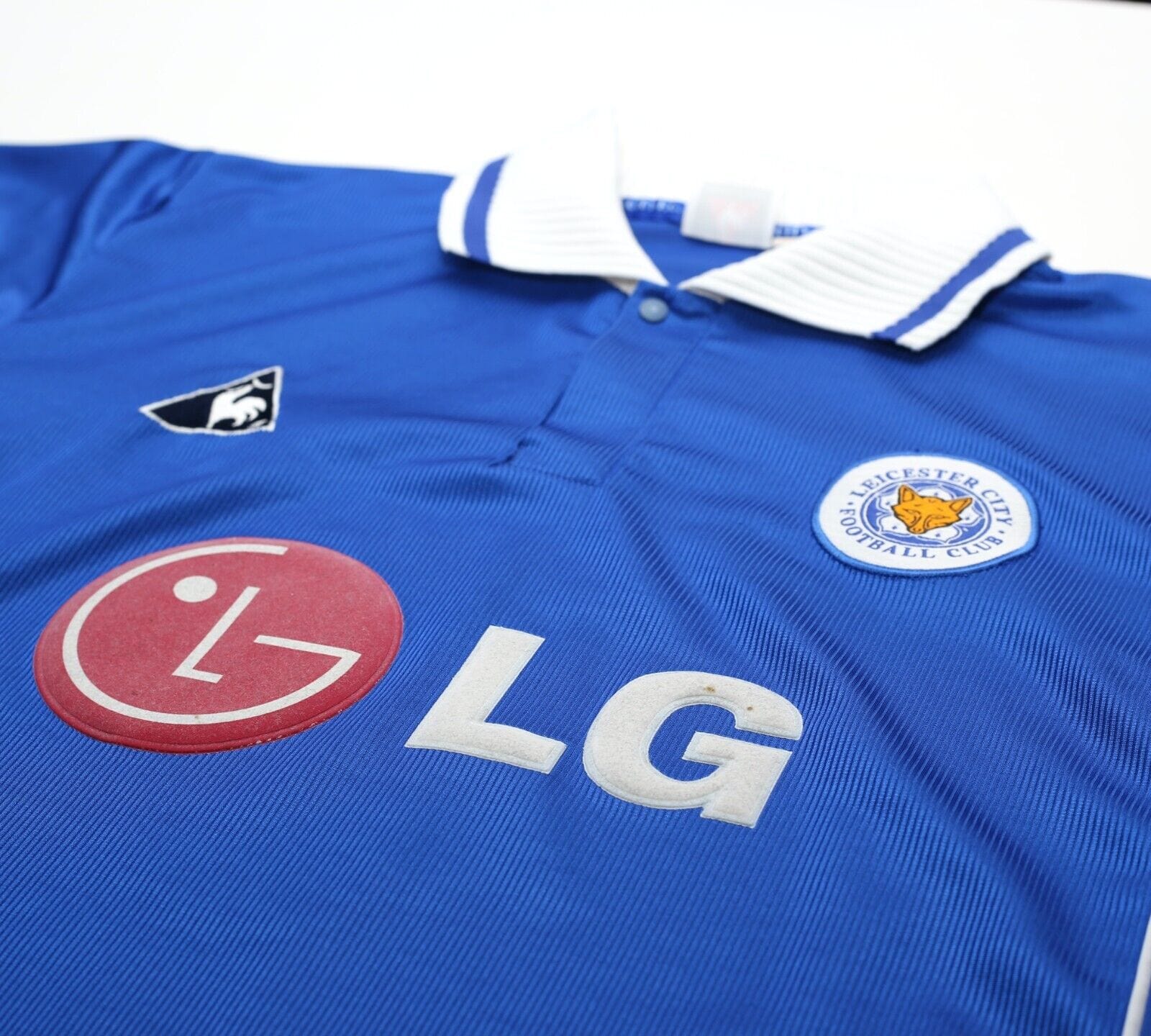2001/02 SAVAGE #8 Leicester City Vintage LCS Home Football Shirt (L) 42/44