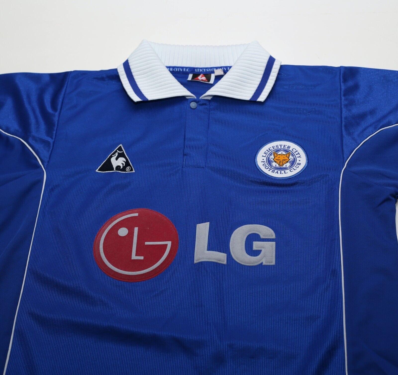 2001/02 SAVAGE #8 Leicester City Vintage LCS Home Football Shirt (M) 38/40