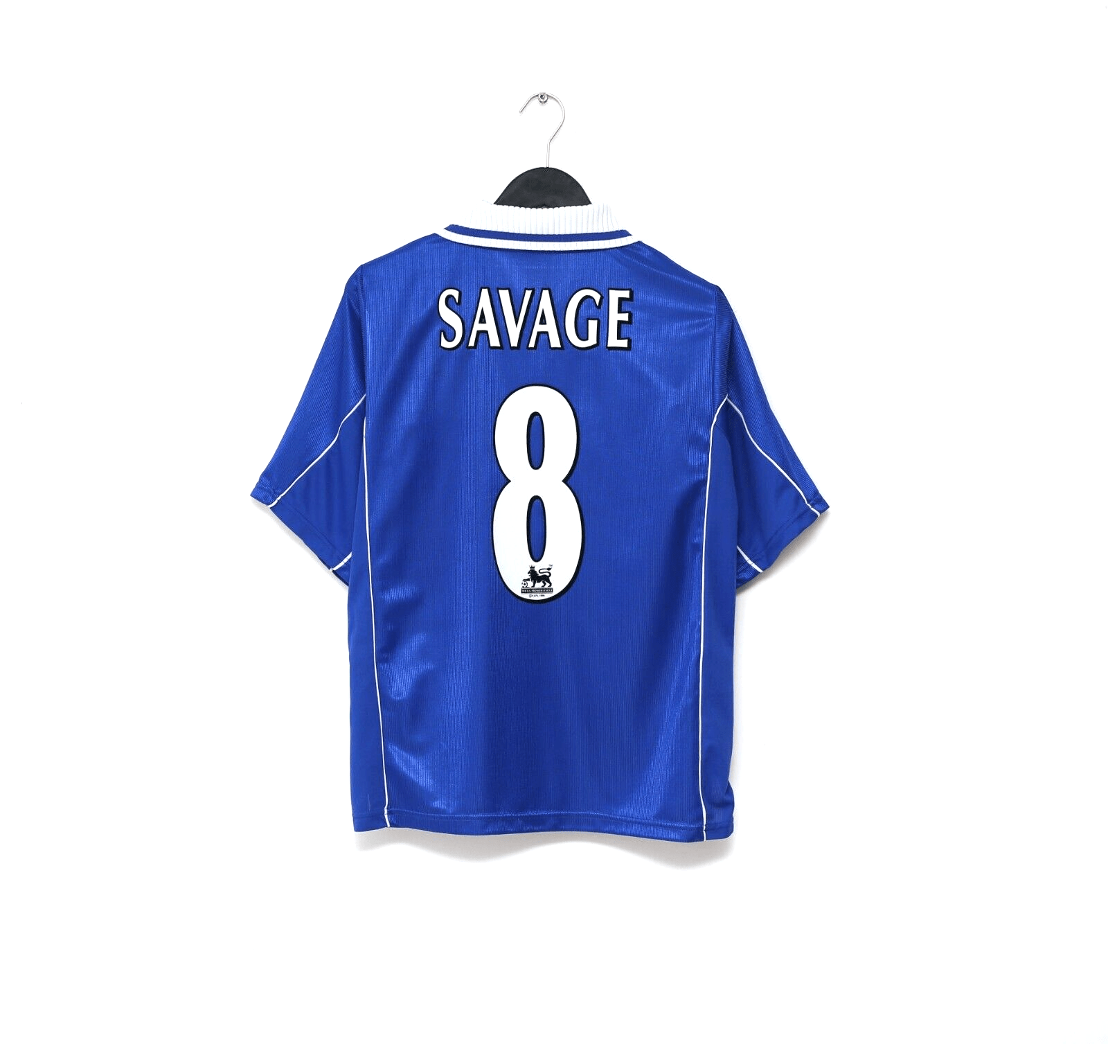 2001/02 SAVAGE #8 Leicester City Vintage LCS Home Football Shirt (M) 38/40