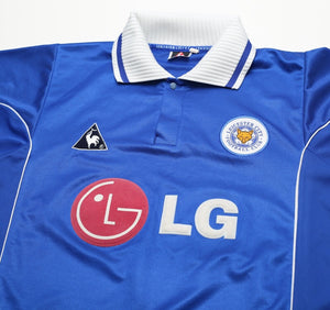 2001/02 SAVAGE #8 Leicester City Vintage LCS Home Football Shirt (M)