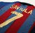 2001/02 SAVIOLA #7 Barcelona Vintage Nike Home Football Shirt (L)