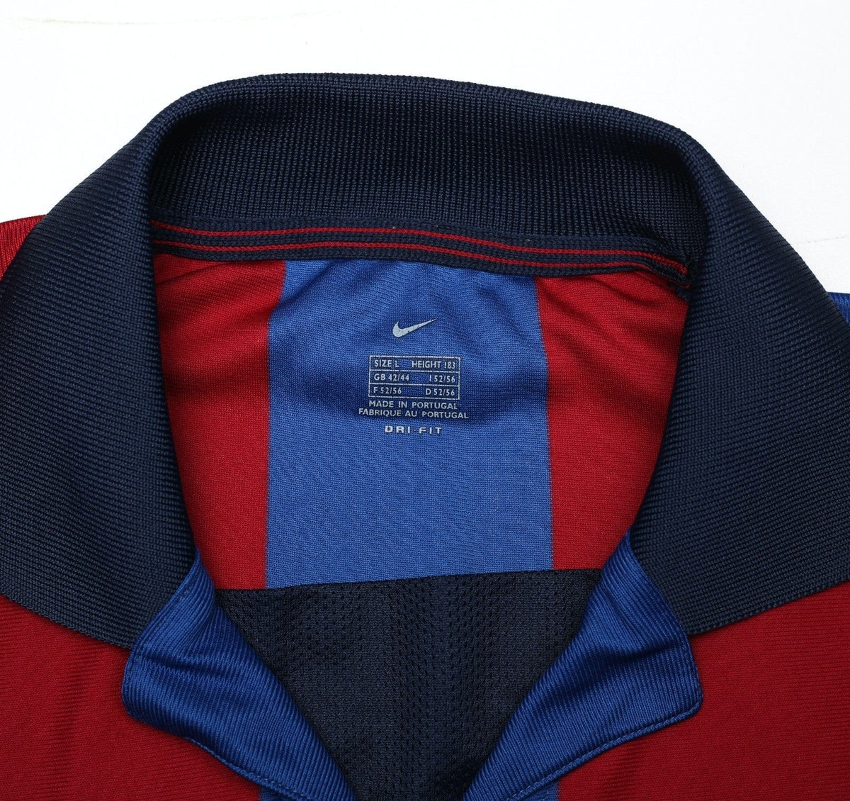 2001/02 SAVIOLA #7 Barcelona Vintage Nike Home Football Shirt (L)
