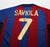 2001/02 SAVIOLA #7 Barcelona Vintage Nike Home Football Shirt (XL)