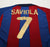 2001/02 SAVIOLA #7 Barcelona Vintage Nike Home Football Shirt (XL)