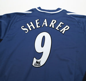 2001/02 SHEARER #9 Newcastle United Vintage adidas Away Football Shirt (XL)
