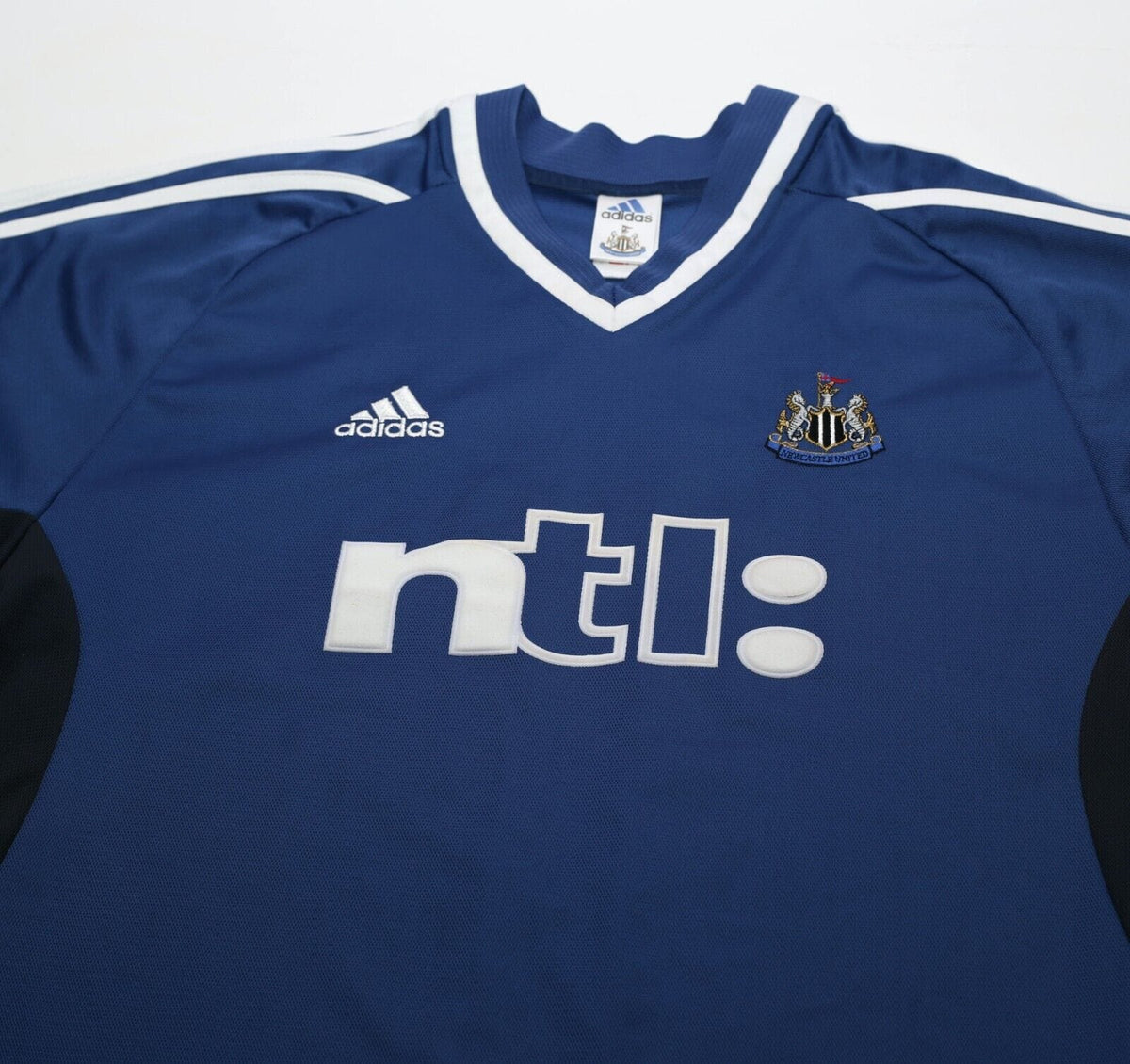 2001/02 SOLANO #4 Newcastle United Vintage adidas Away Football Shirt (XL)