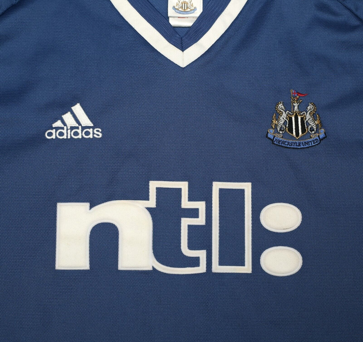 2001/02 SOLANO #4 Newcastle United Vintage adidas Away Football Shirt (XL)