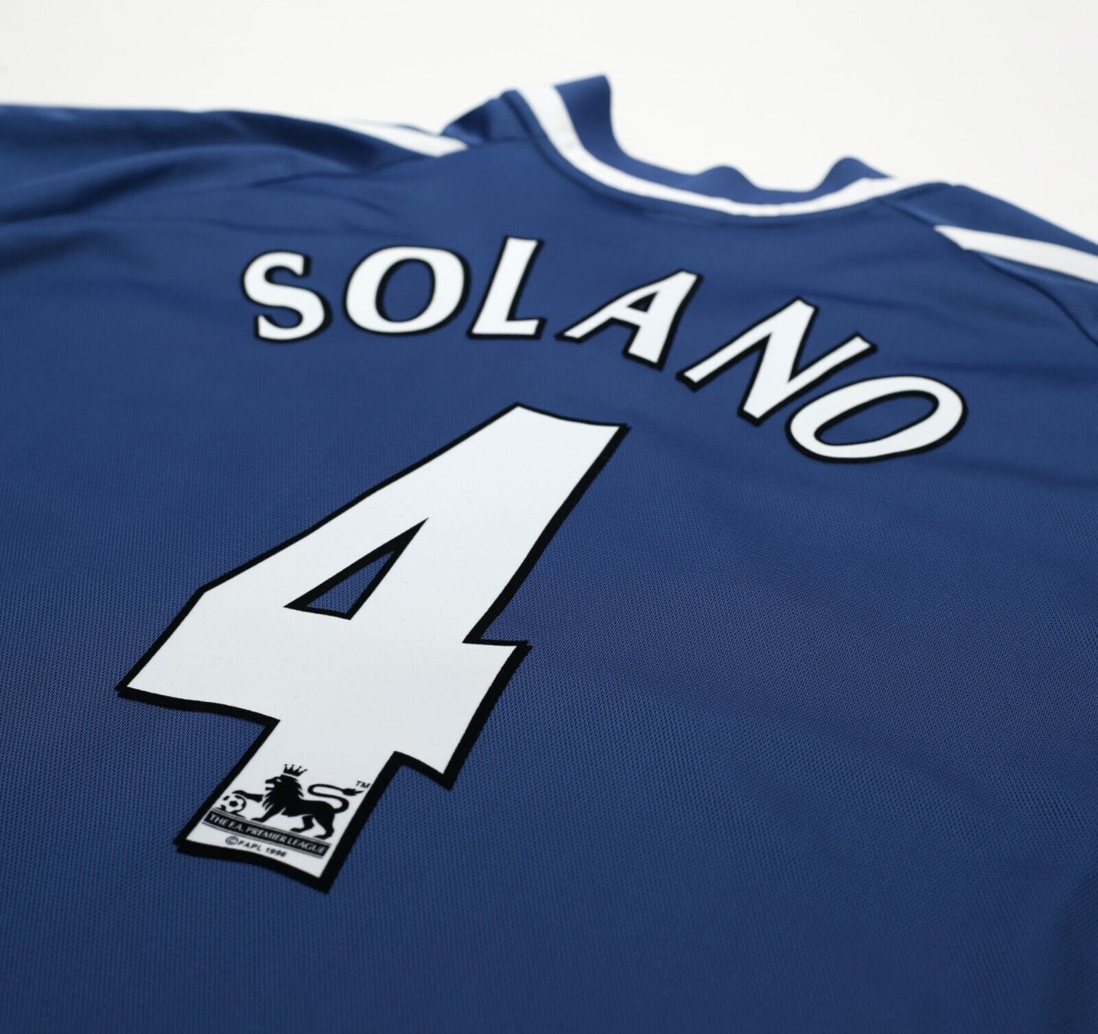 2001/02 SOLANO #4 Newcastle United Vintage adidas Away Football Shirt (XL)