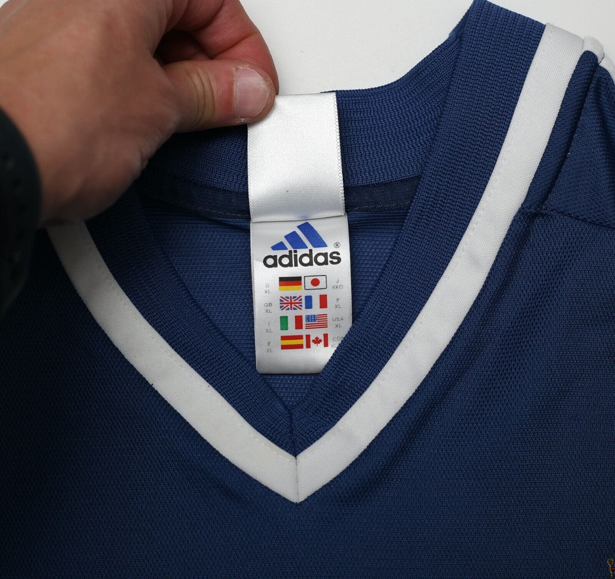 2001/02 SOLANO #4 Newcastle United Vintage adidas Away Football Shirt (XL)