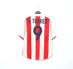 2001/02 TORRES #9 Atletico Madrid Vintage Nike Home Football Shirt Jersey (L)