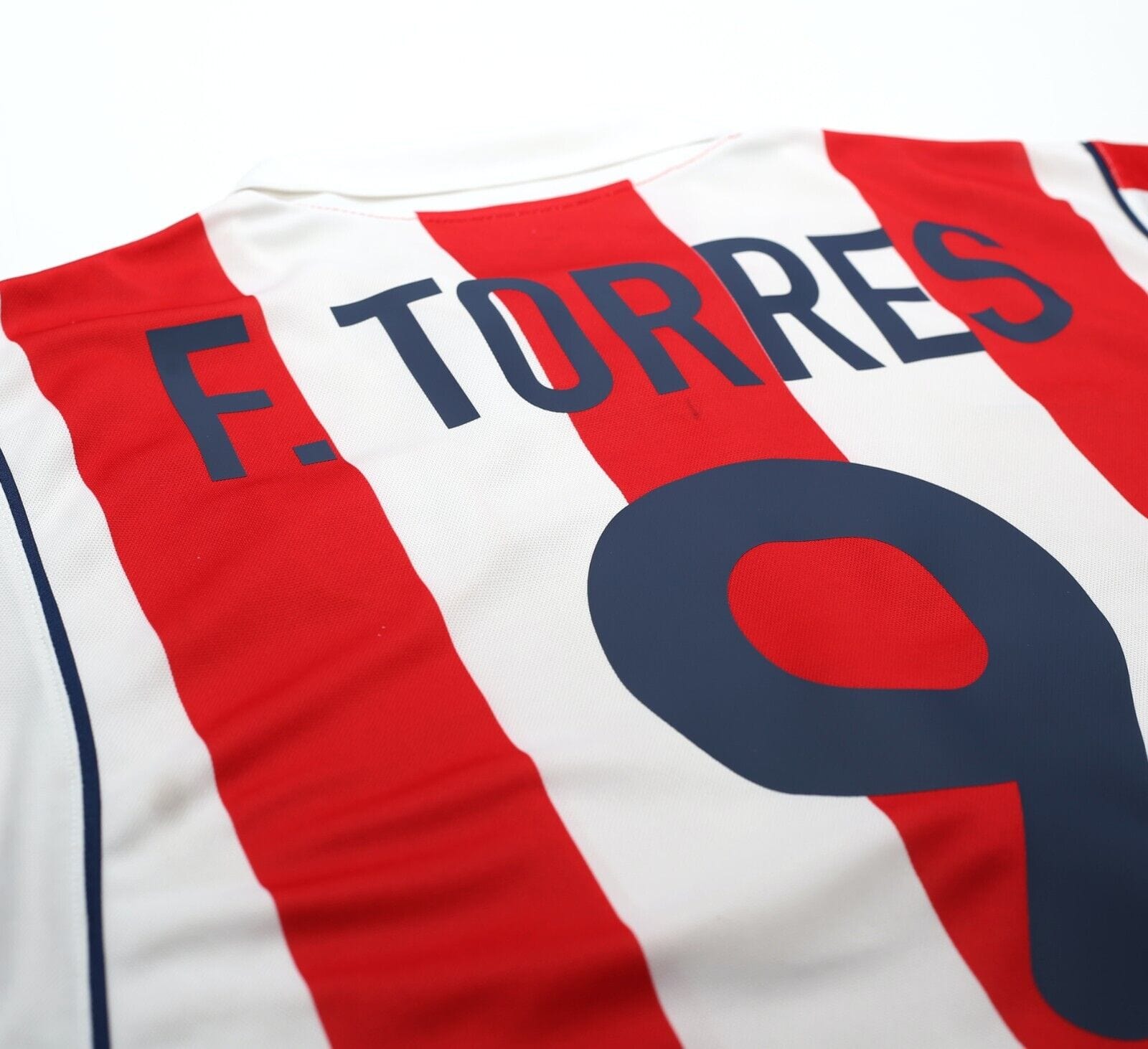 2001/02 TORRES #9 Atletico Madrid Vintage Nike Home Football Shirt Jersey (L)