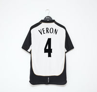2001/02 VERON #4 Manchester United Vintage Umbro Centenary Football Shirt (L)