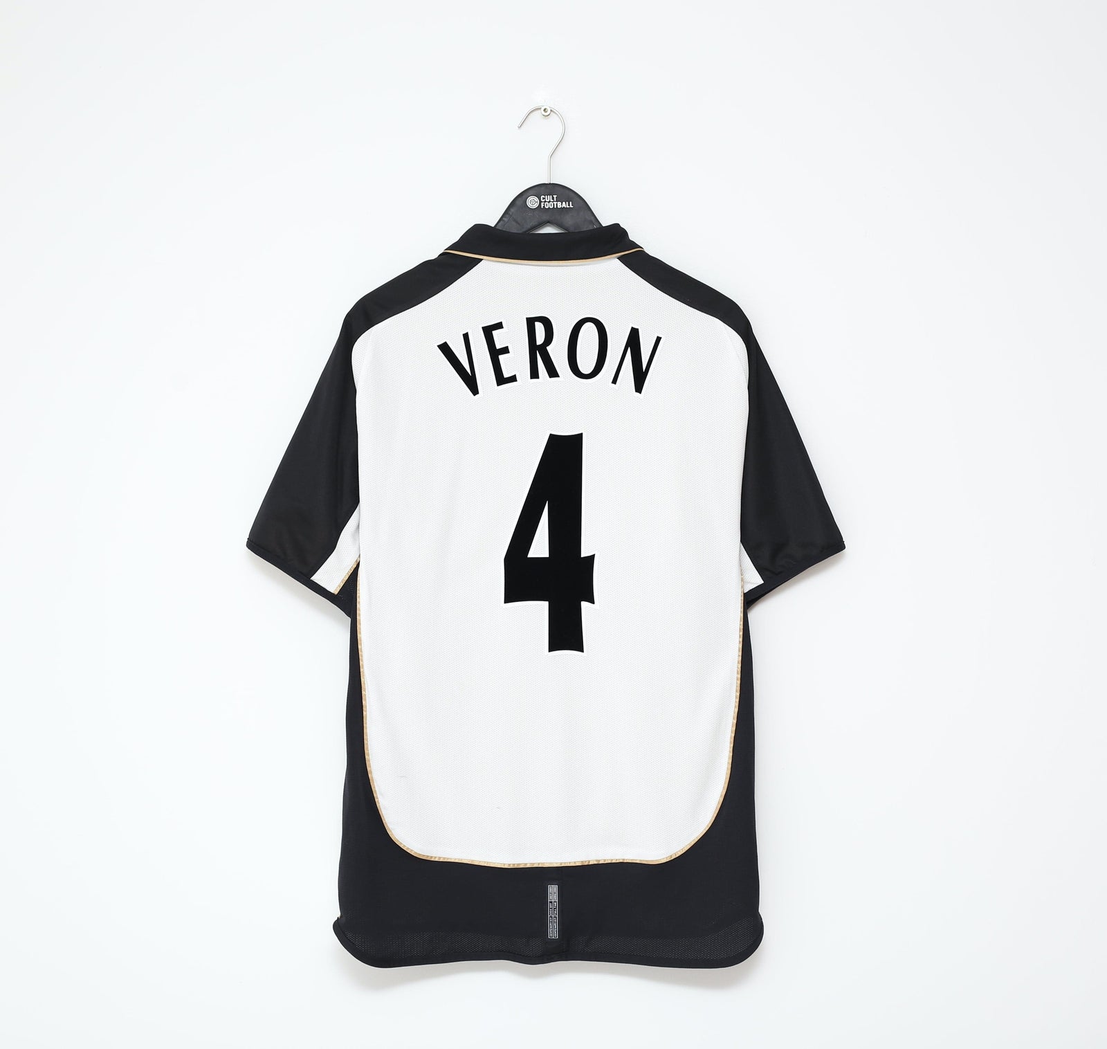2001/02 VERON #4 Manchester United Vintage Umbro Centenary Football Shirt (L)