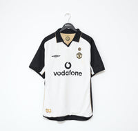 2001/02 VERON #4 Manchester United Vintage Umbro Centenary Football Shirt (L)