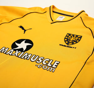 2001/02 WIMBLEDON FC Vintage PUMA Away Football Shirt (S)