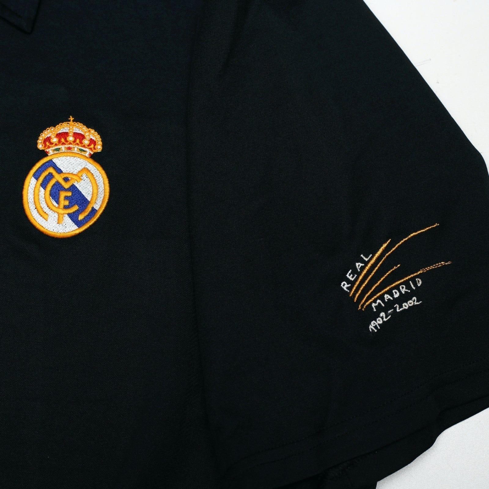 2001/02 Zidane #5 Real Madrid Vintage adidas Centenary Away Football Shirt (XL)