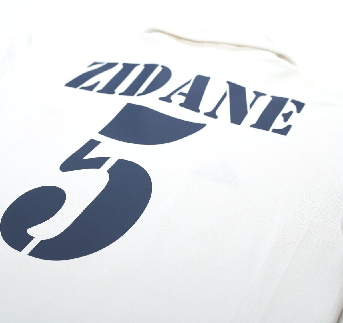 2001/02 ZIDANE #5 Real Madrid Vintage adidas centenary Home Football Shirt (M)