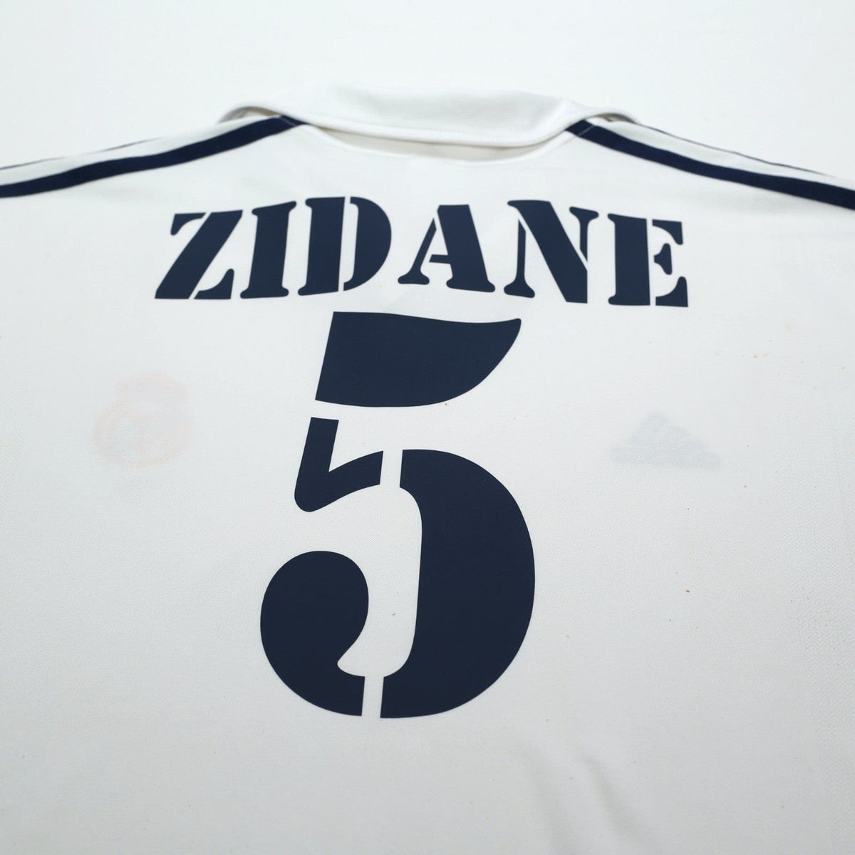 2001/02 Zidane #5 Real Madrid Vintage adidas Centenary Home Football Shirt (XL)
