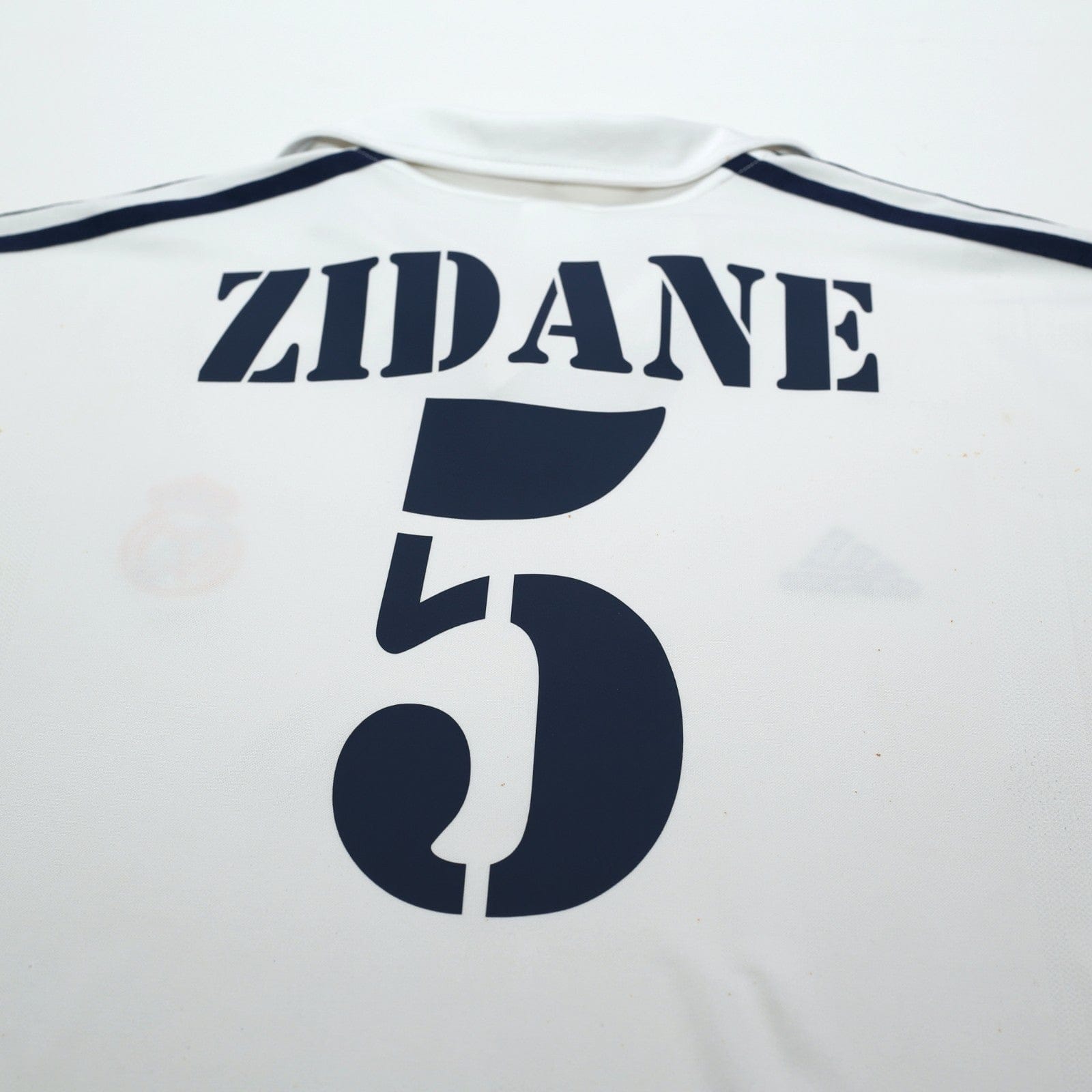 2001/02 Zidane #5 Real Madrid Vintage adidas Centenary Home Football Shirt (XL)
