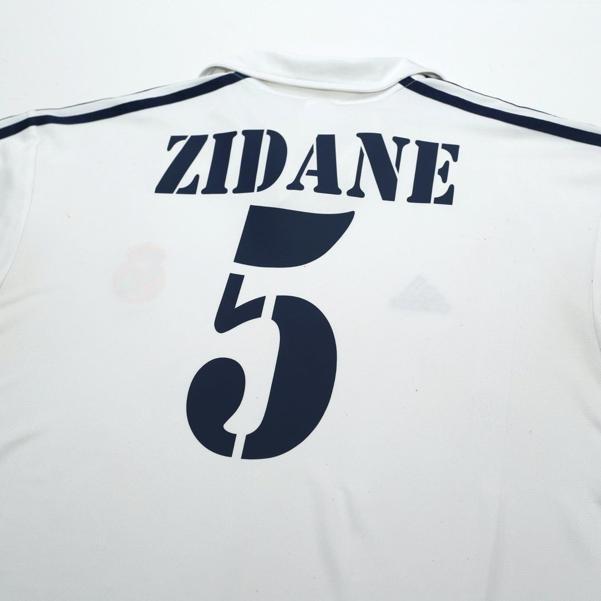 2001/02 Zidane #5 Real Madrid Vintage adidas Centenary Home Football Shirt (XL)