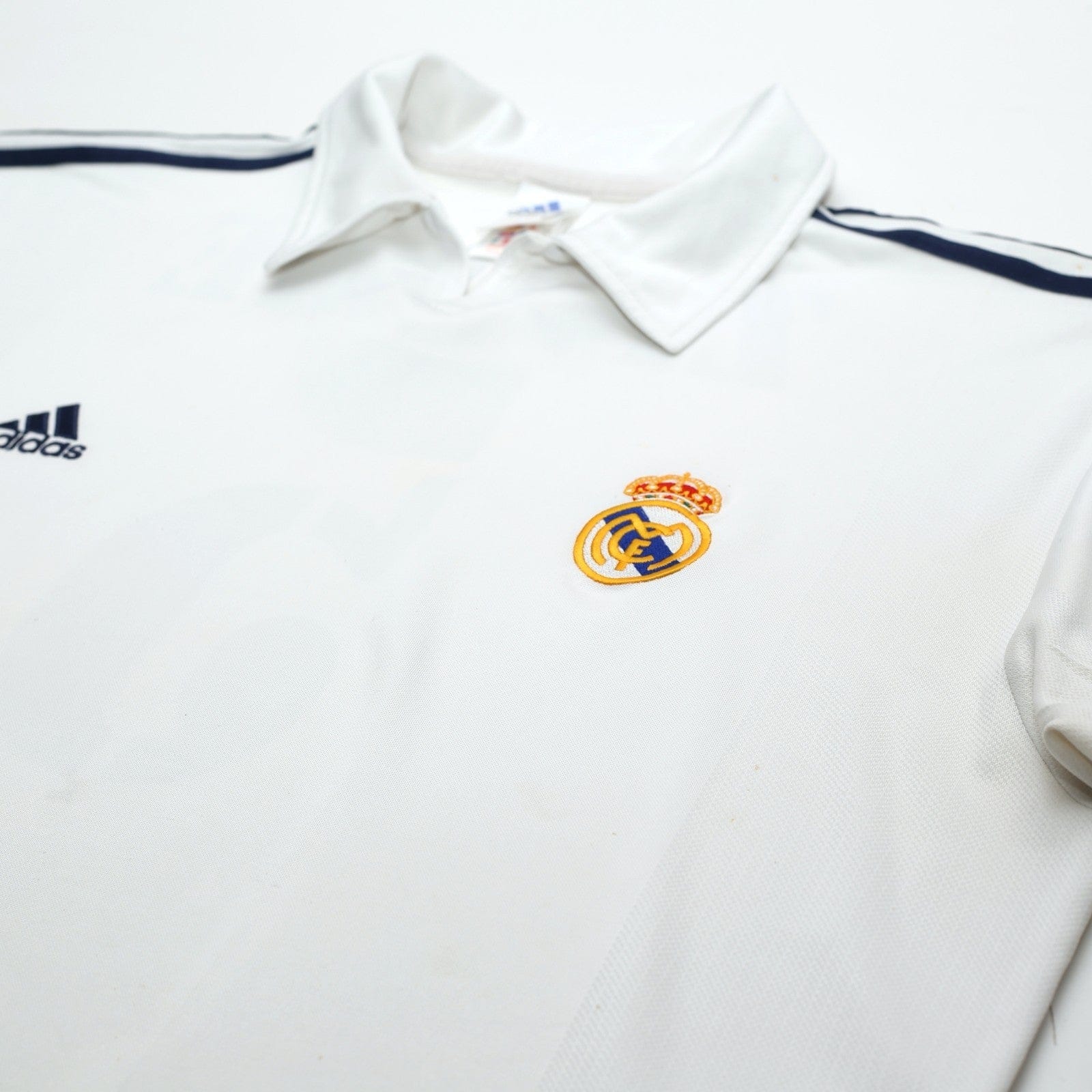 2001/02 Zidane #5 Real Madrid Vintage adidas Centenary Home Football Shirt (XL)