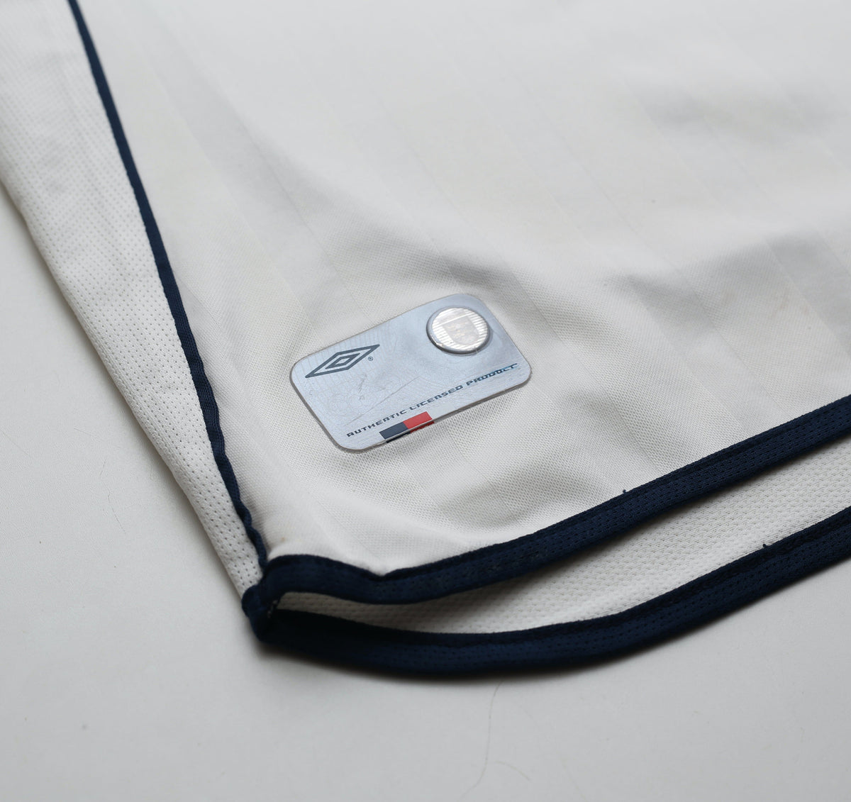 2001/03 BECKHAM #7 England Vintage Umbro Home Football Shirt (XL) 2002 WC