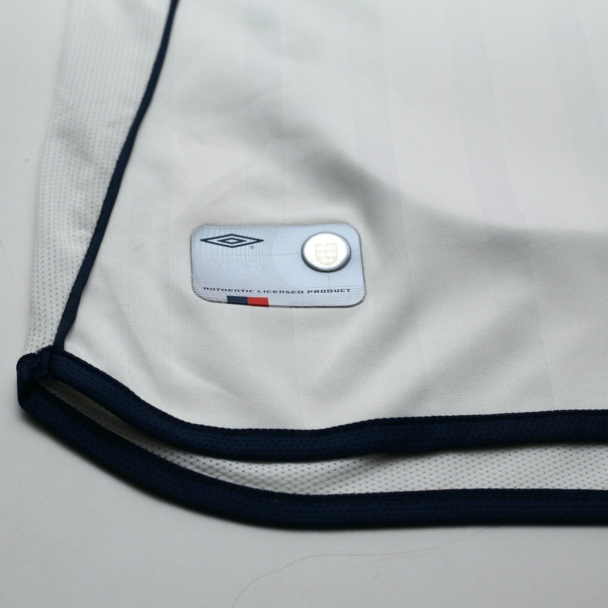 2001/03 Beckham #7 England Vintage Umbro Home Greece Football Shirt (L)