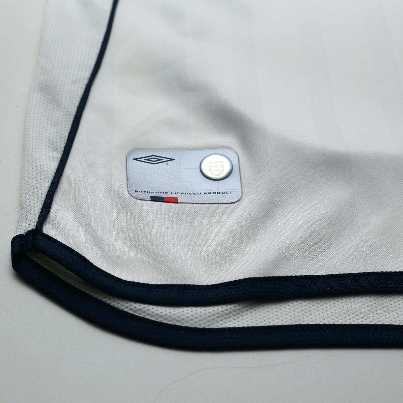 2001/03 Beckham #7 England Vintage Umbro Home Greece Football Shirt (L)