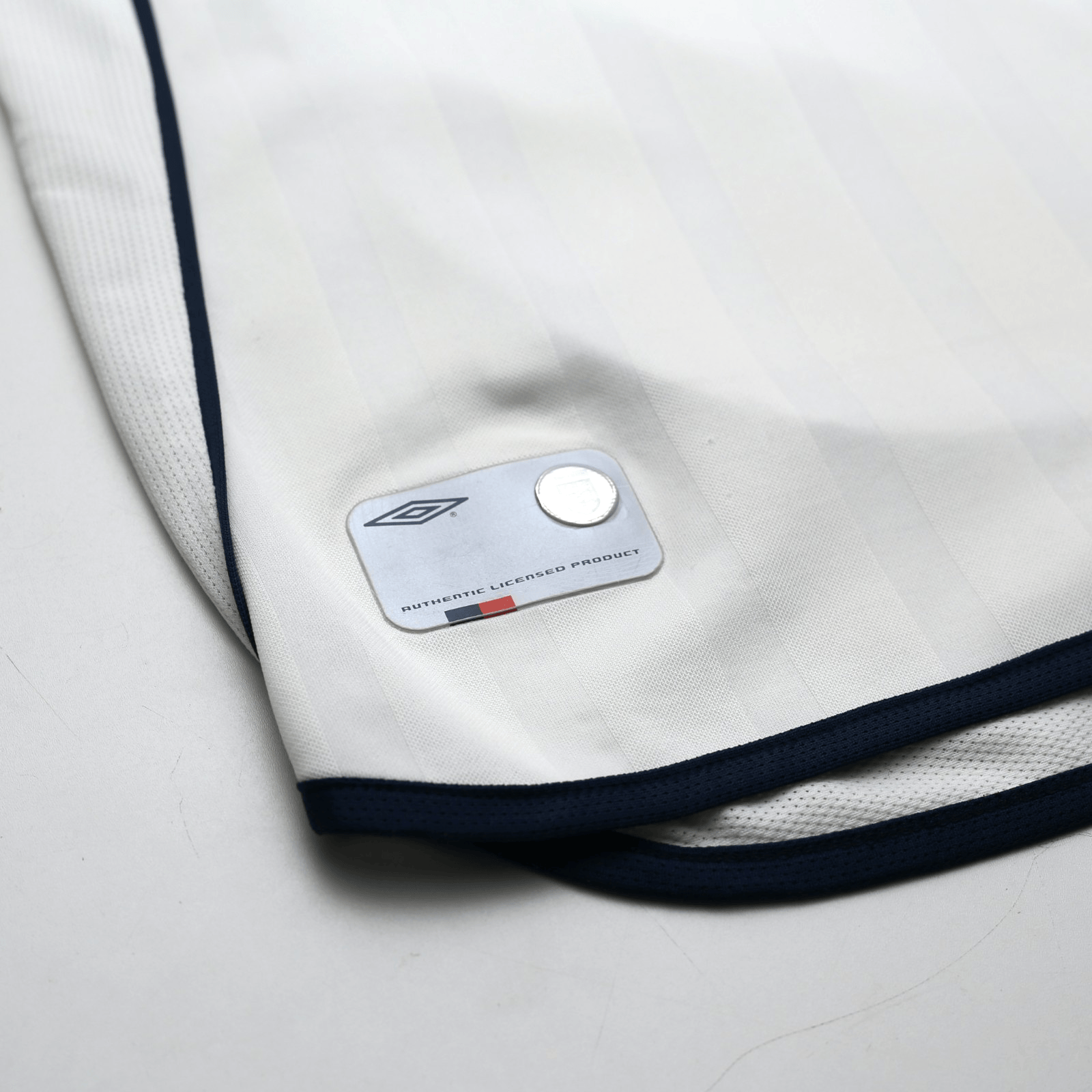 2001/03 Beckham #7 England Vintage Umbro Home Greece Football Shirt (L)