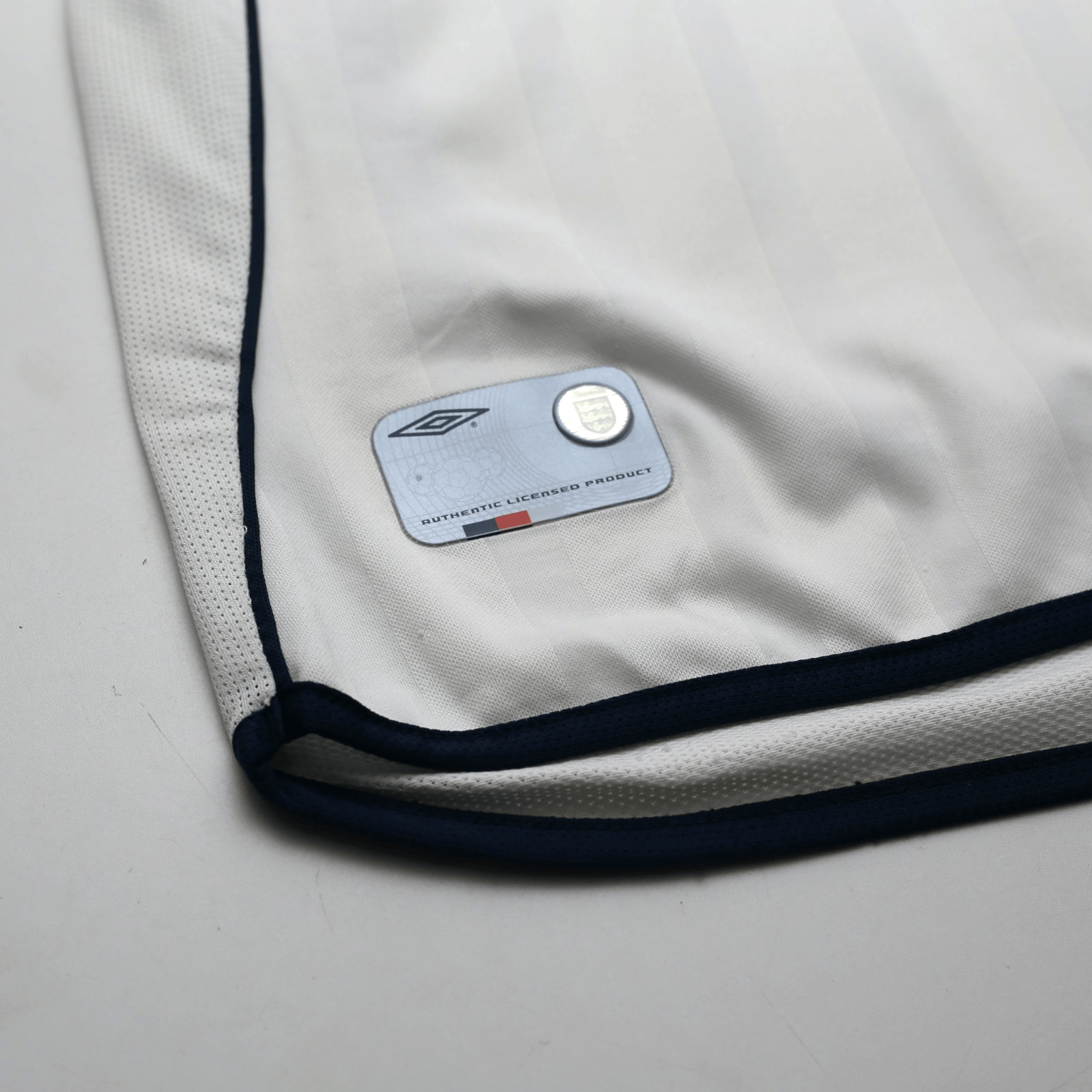 2001/03 Beckham #7 England Vintage Umbro Home Greece Football Shirt (L)