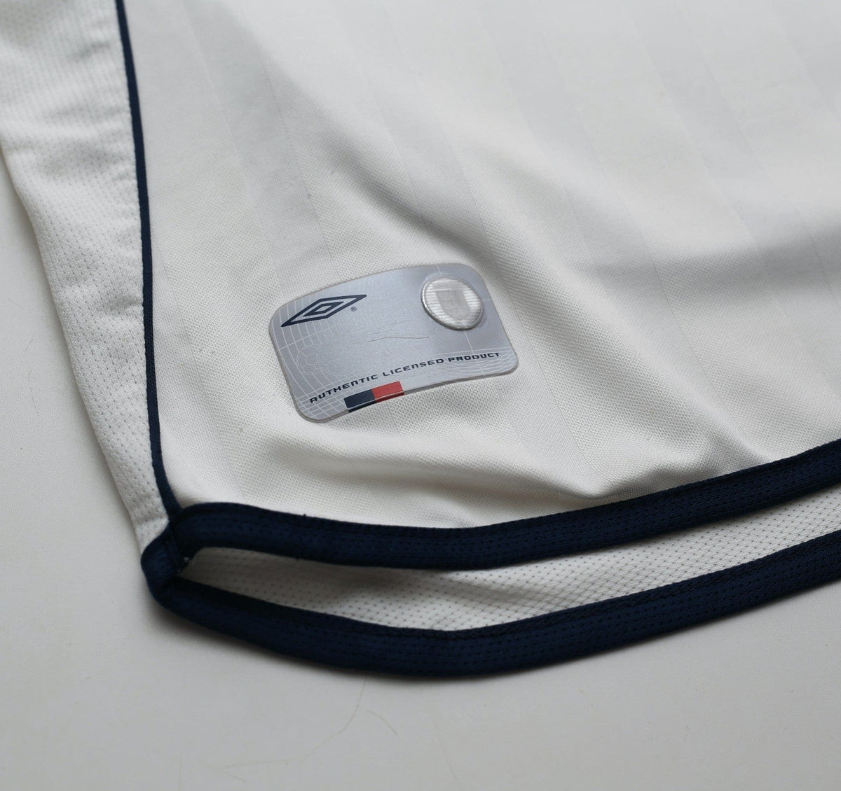 2001/03 BECKHAM #7 England Vintage Umbro Home Greece Football Shirt (L) WC 2002