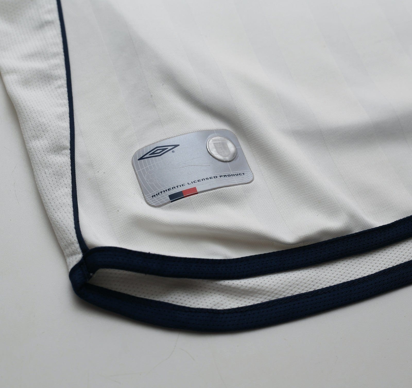 2001/03 BECKHAM #7 England Vintage Umbro Home Greece Football Shirt (L) WC 2002