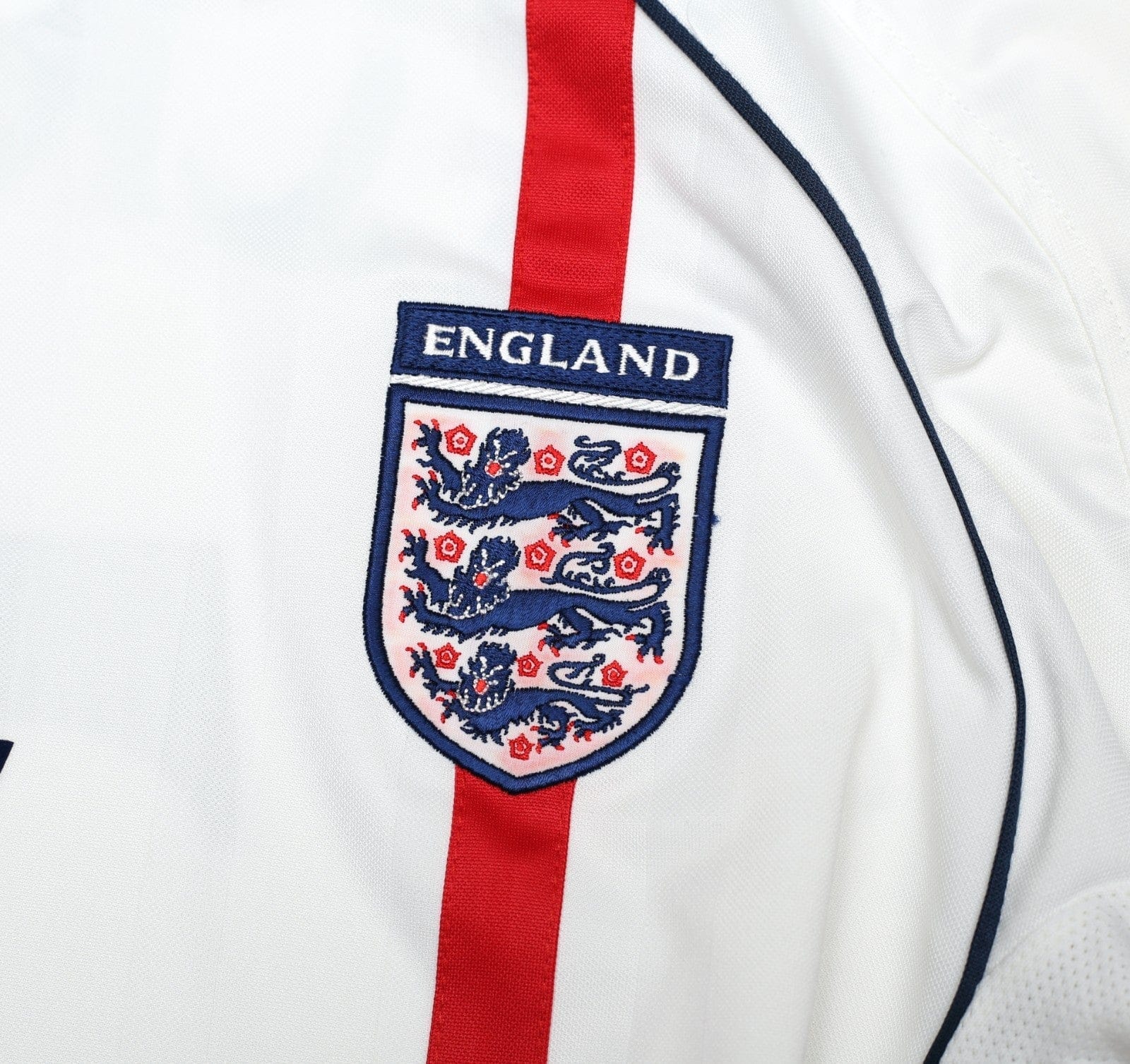 2001/03 BECKHAM #7 England Vintage Umbro Home Greece