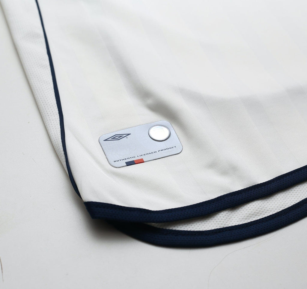 2001/03 BECKHAM #7 England Vintage Umbro Home Greece Football Shirt (L) WC 2002