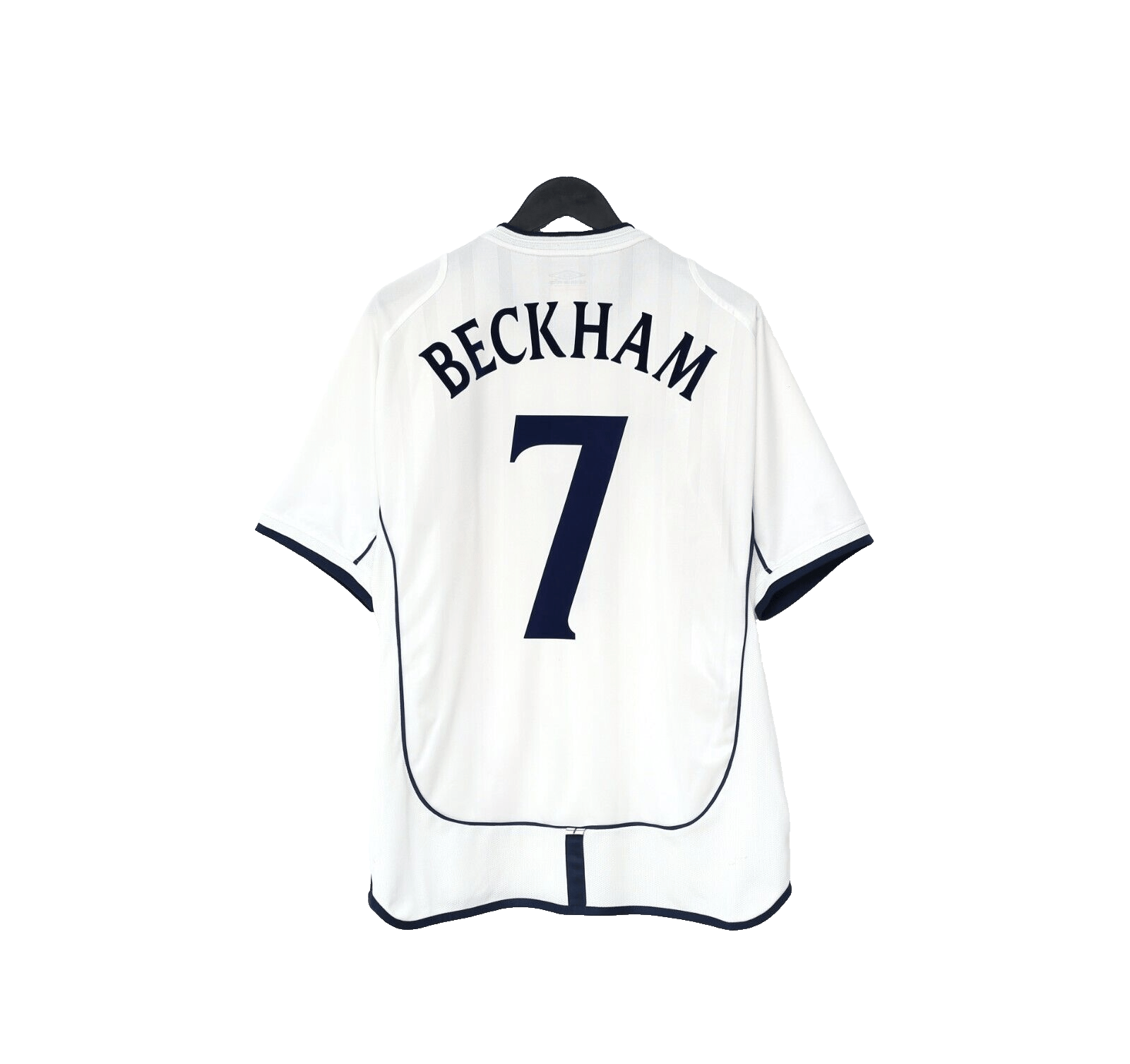 2001/03 Beckham #7 England Vintage Umbro Home Greece