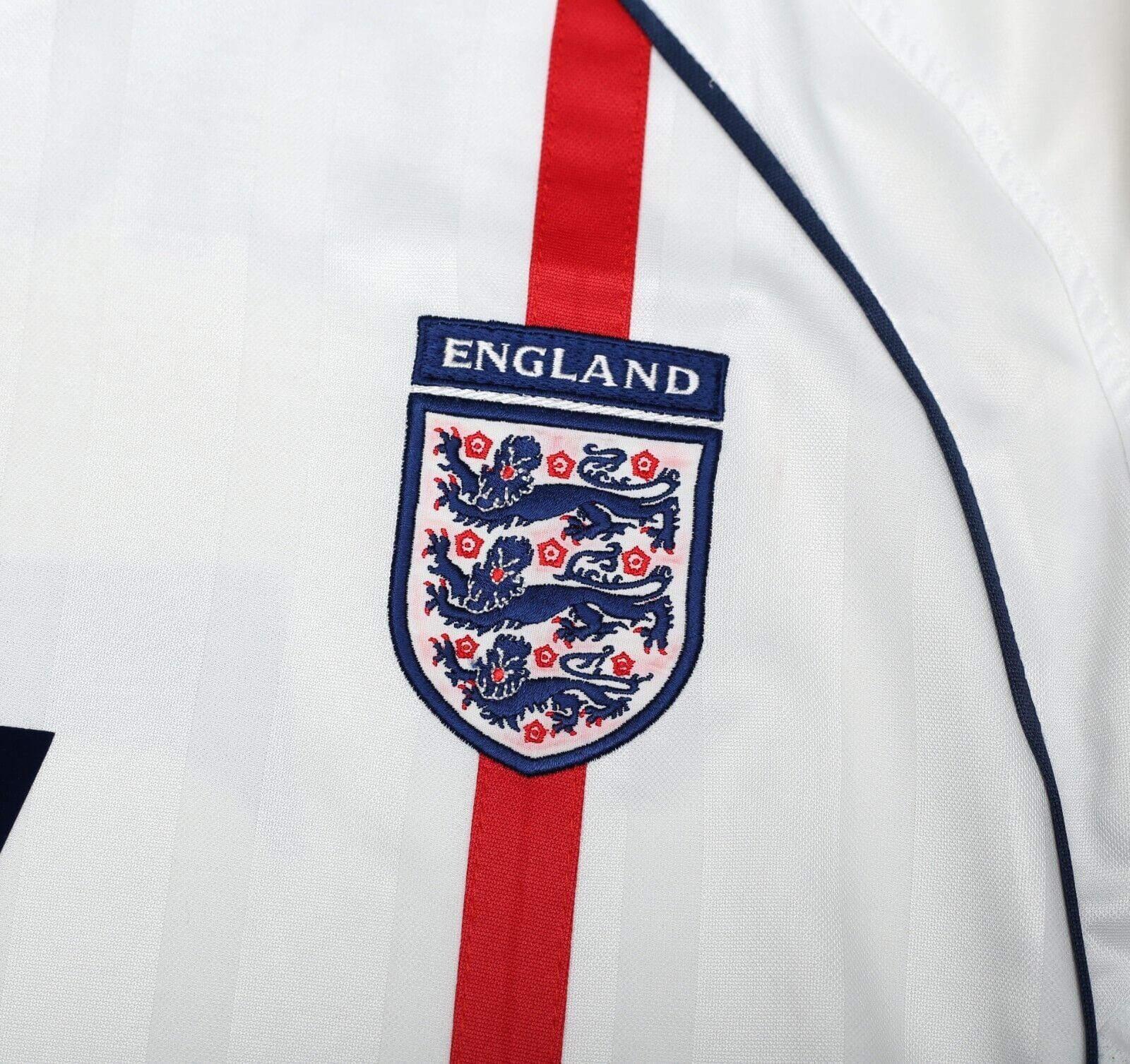 2001/03 Beckham #7 England Vintage Umbro Home Greece