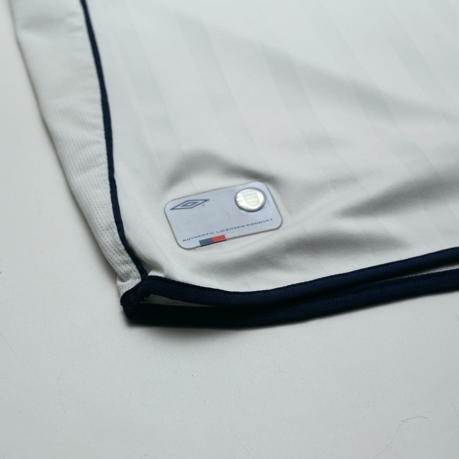 2001/03 Beckham #7 England Vintage Umbro Home Greece Football Shirt (M)
