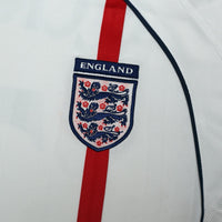 2001/03 Beckham #7 England Vintage Umbro Home Greece Football Shirt (M)