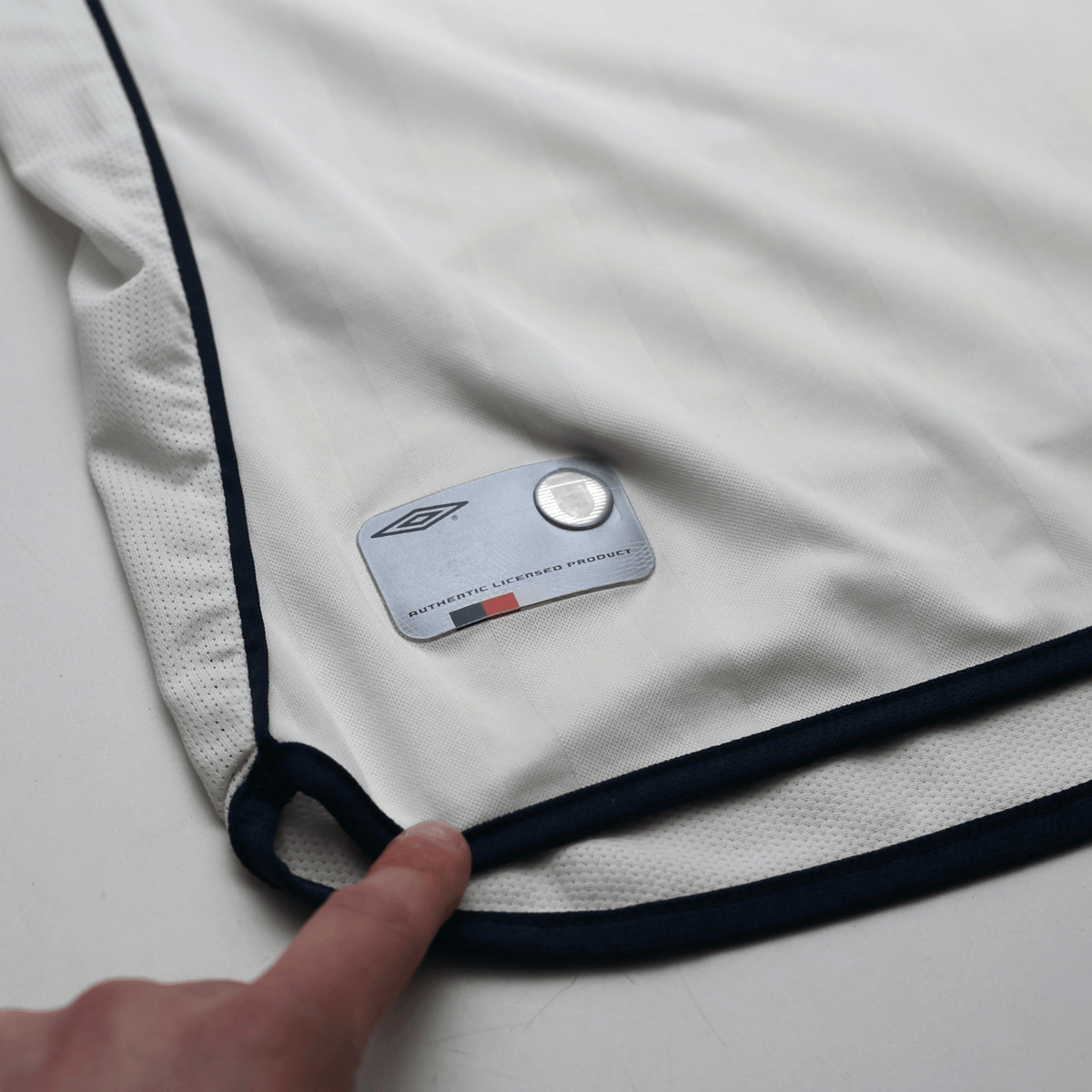 2001/03 Beckham #7 England Vintage Umbro Home Greece Football Shirt (XL)