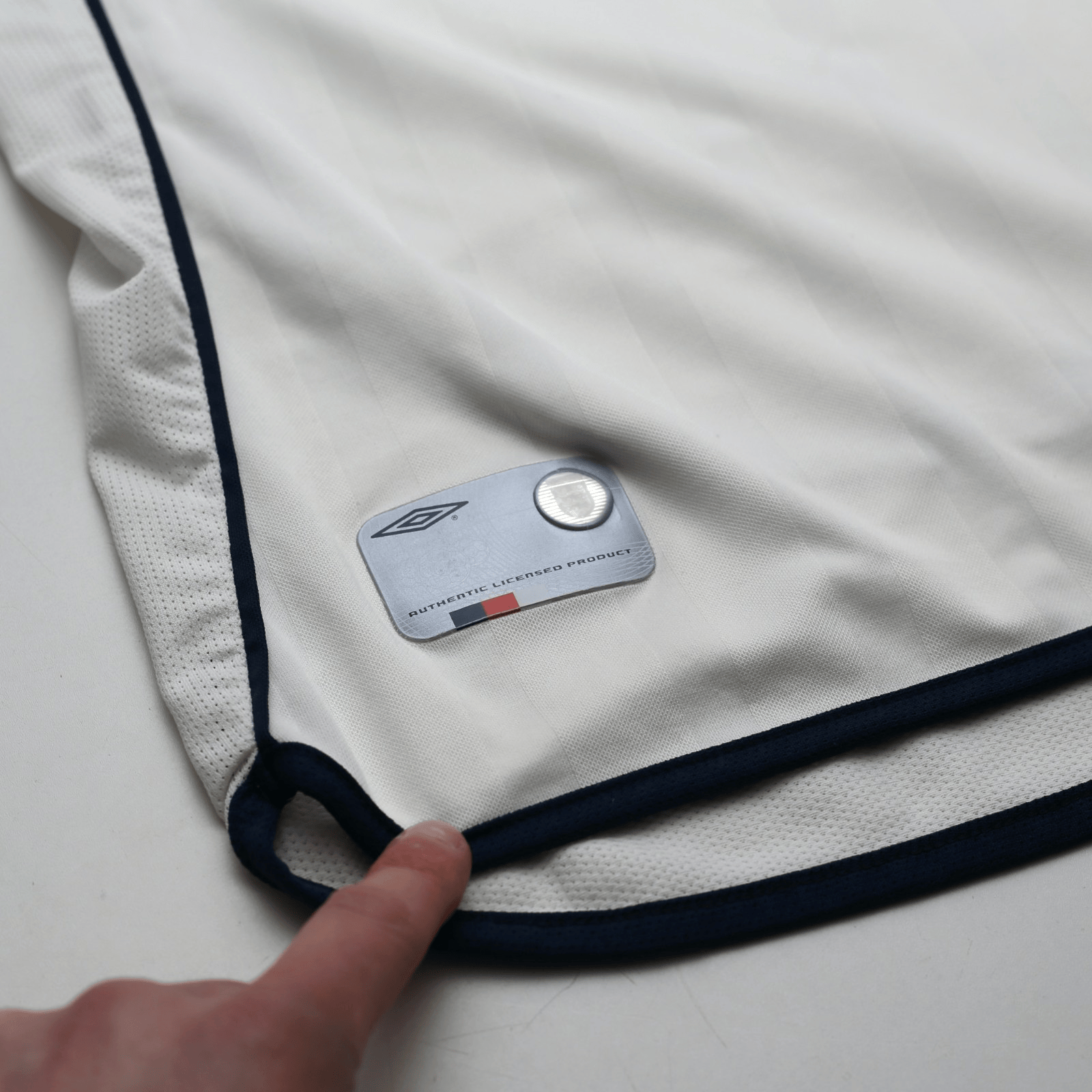 2001/03 Beckham #7 England Vintage Umbro Home Greece Football Shirt (XL)