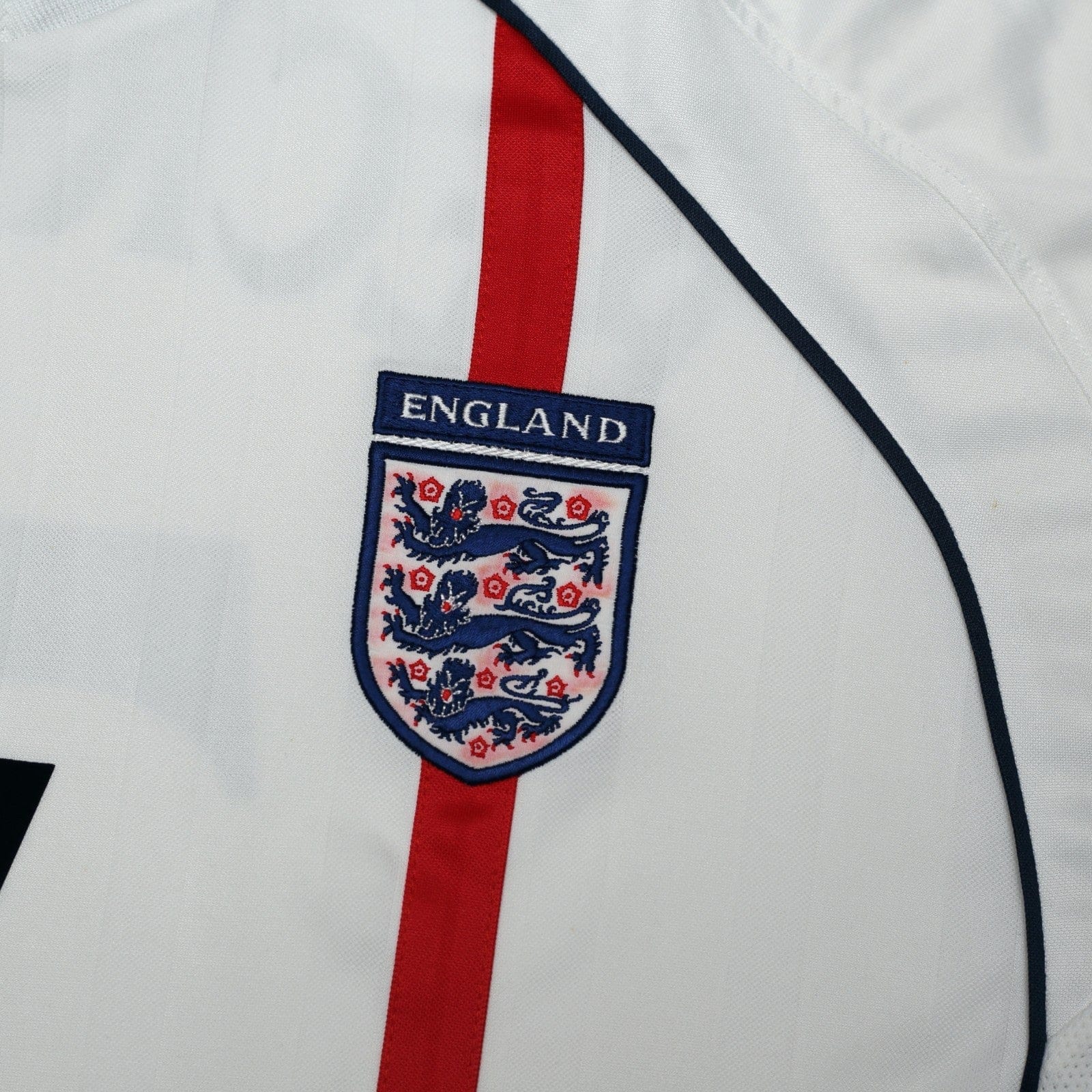 2001/03 Beckham #7 England Vintage Umbro Home Greece Football Shirt (XL)