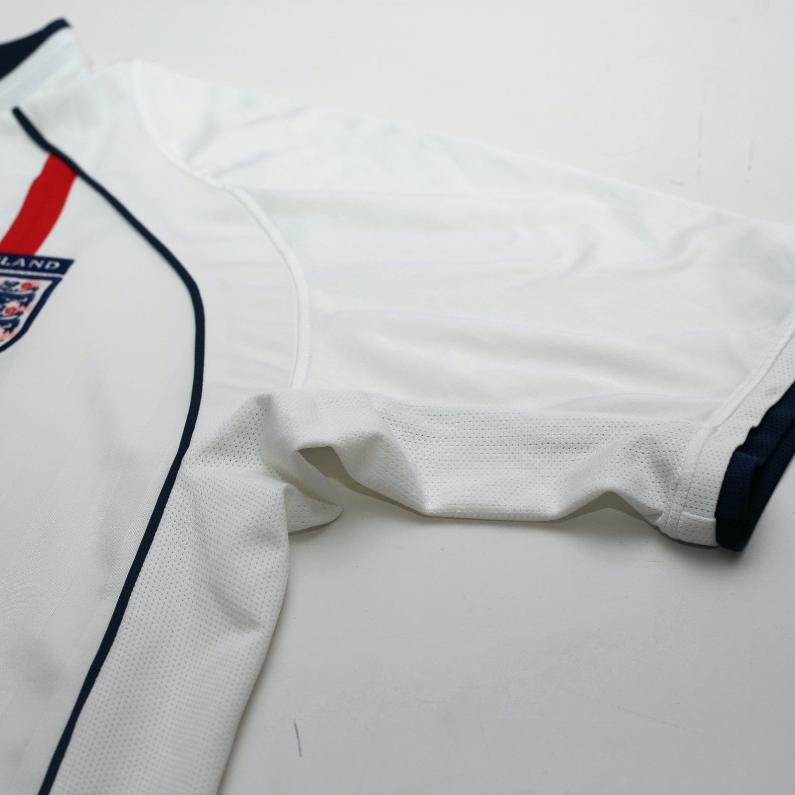 2001/03 Beckham #7 England Vintage Umbro Home Greece Football Shirt (XL)