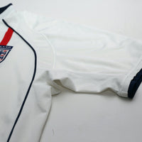 2001/03 Beckham #7 England Vintage Umbro Home Greece Football Shirt (XL)