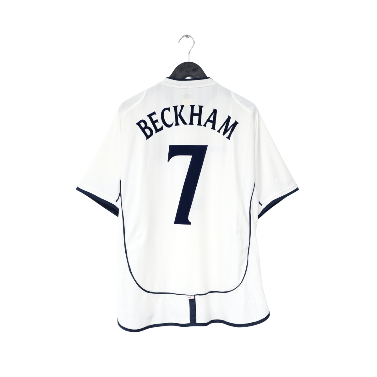 2001/03 BECKHAM #7 England Vintage Umbro Home Greece Football Shirt (XL) 2002