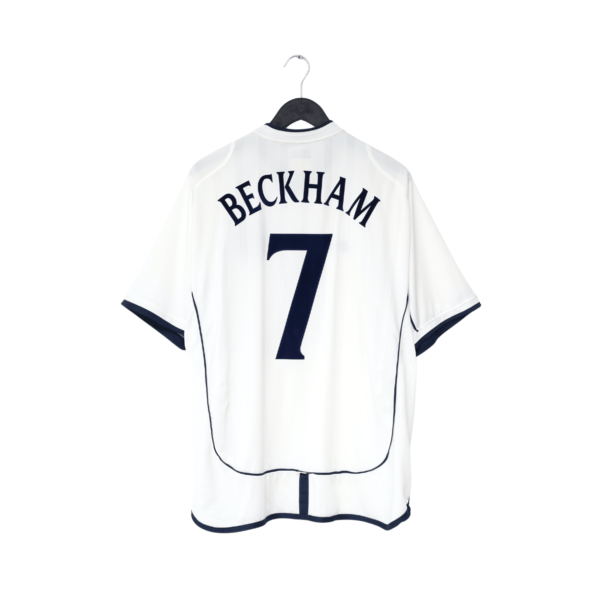 2001/03 BECKHAM #7 England Vintage Umbro Home Greece Football Shirt (XL) 2002