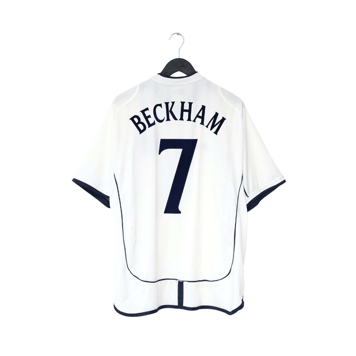 2001/03 BECKHAM #7 England Vintage Umbro Home Greece Football Shirt (XL) 2002