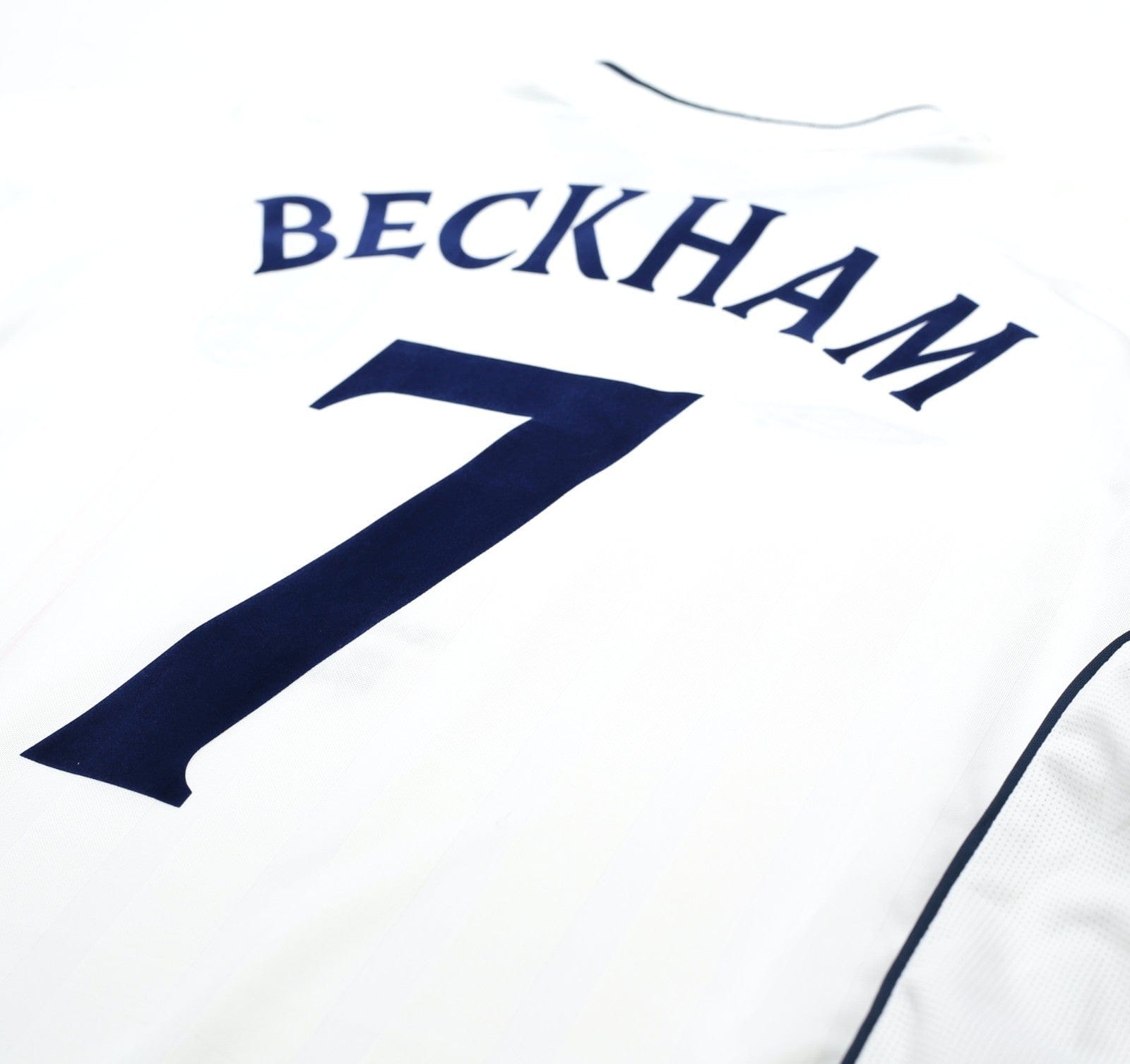 2001/03 BECKHAM #7 England Vintage Umbro Home Greece Football Shirt (XL) 2002