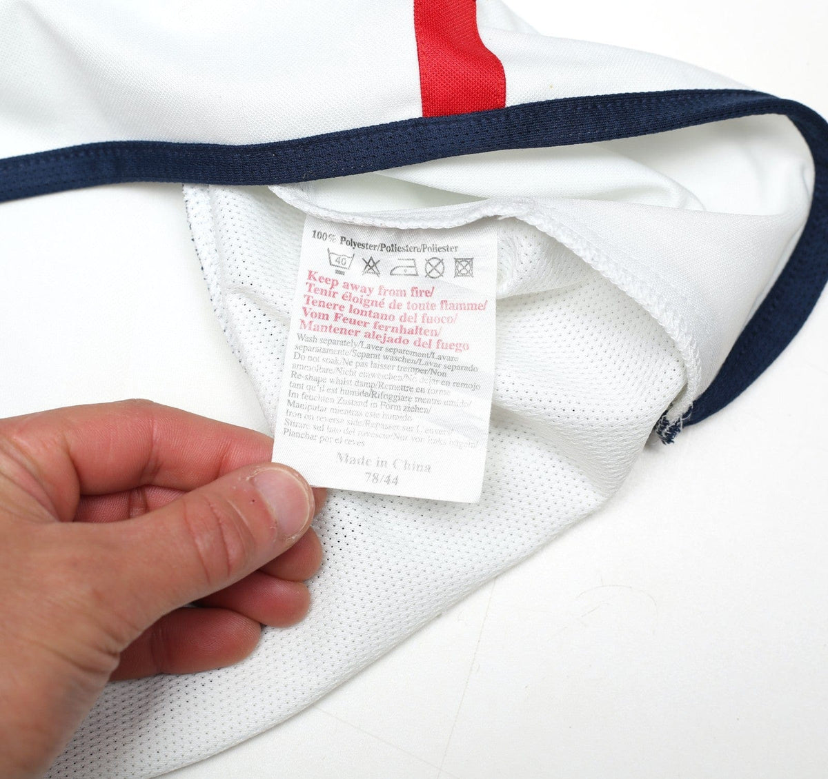 2001/03 BECKHAM #7 England Vintage Umbro Home Greece Football Shirt (XL) WC 2002