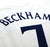 2001/03 BECKHAM #7 England Vintage Umbro Home Greece Football Shirt (XL) WC 2002